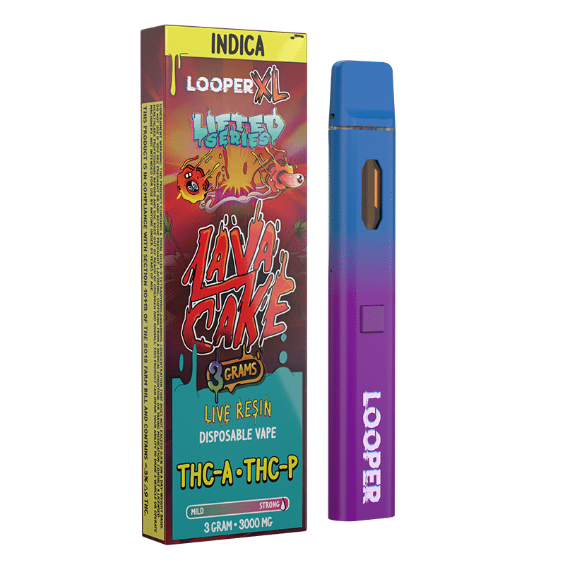 LOOPER XL LIFTED 3GM DISPOSABLE THCA/P - LAVA CAKE