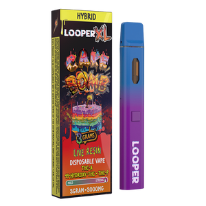 LOOPER XL THCA/11HYDROXY/P 3GM DISPOSABLE - CAKE BOMB