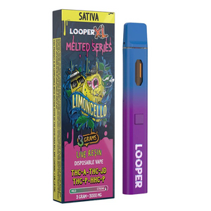 LOOPER XL MELTED 3GM DISPOSABLE THCA/JD/P/HHC - LIMONCELLO