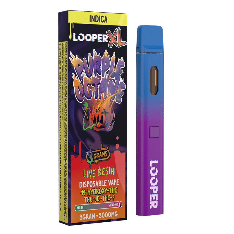 LOOPER XL 11-HYDROXY/THCJD/THCP 3 LR GM DISPOSABLE - PURPLE OCTANE