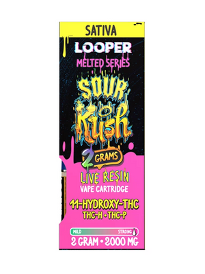 LOOPER MELTED SERIES HYD11/THCP/H LR 2GM CARTRIDGE - SOUR KUSH