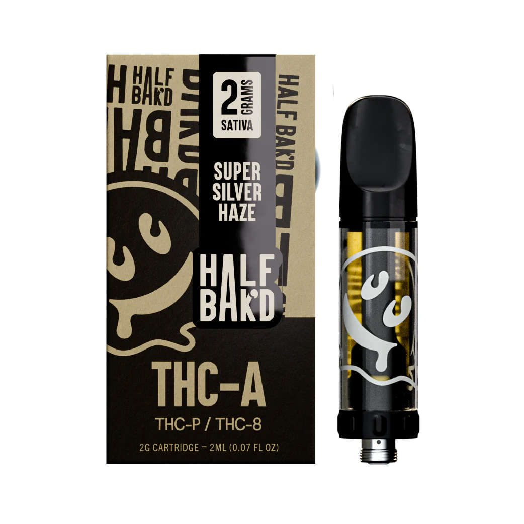 HALF BAK'D THC-A/P/B 2GM CARTRIDGE - SUPER SILVER HAZE