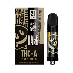 HALF BAK'D THC-A/P/B 2GM CARTRIDGE - SUPER SILVER HAZE