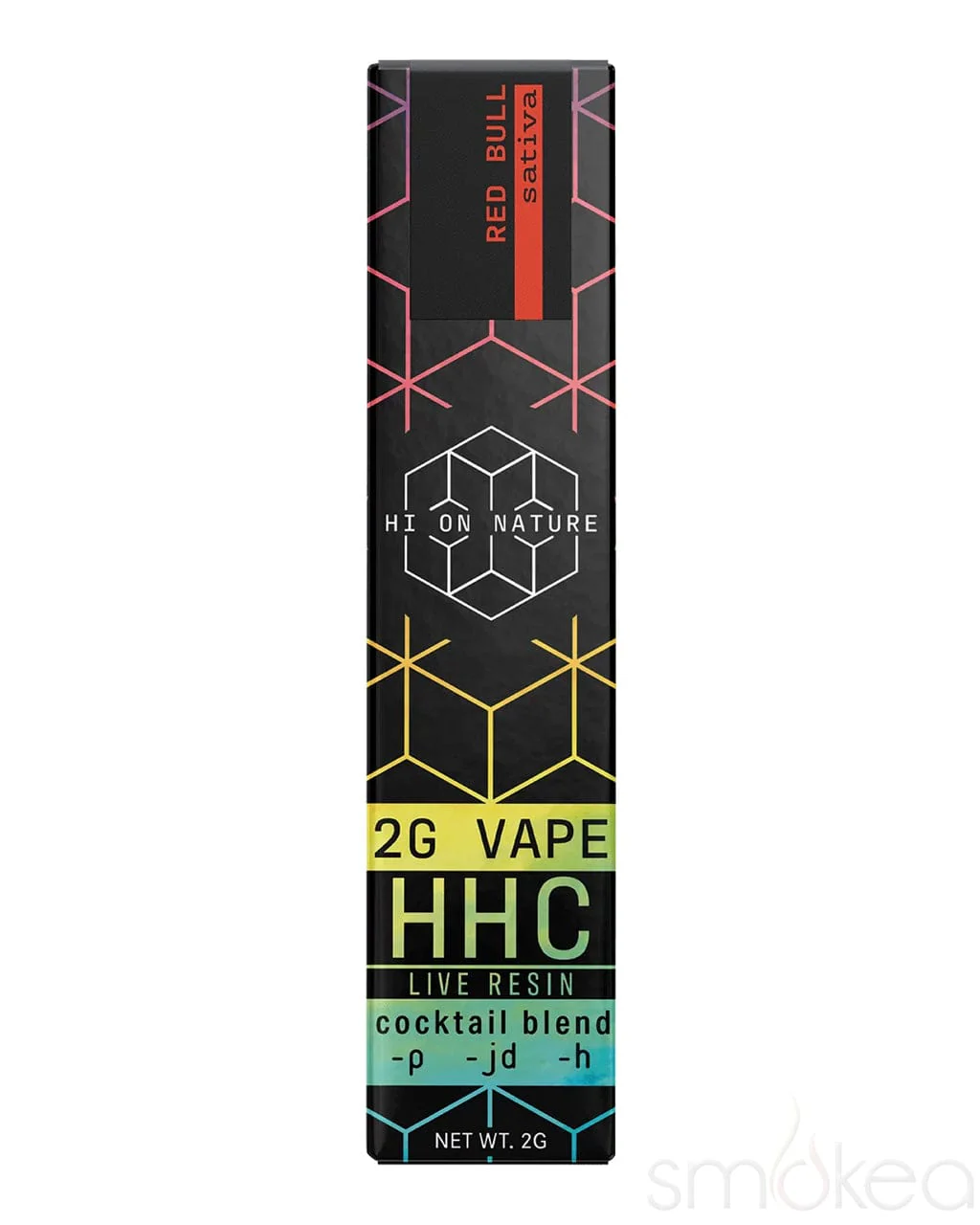 HI ON NATURE HHCP/JD/H/ LIVE RESIN 2GM VAPE - RED BULL