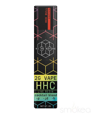 HI ON NATURE HHCP/JD/H/ LIVE RESIN 2GM VAPE - RED BULL