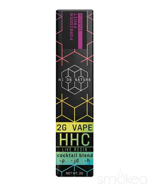 HI ON NATURE HHCP/JD/H/ LIVE RESIN 2GM VAPE - FORBIDDEN FRUIT