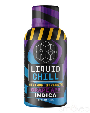 HI ON NATURE THCP LIQUID CHILL SHOT /PC - GRAPE APE