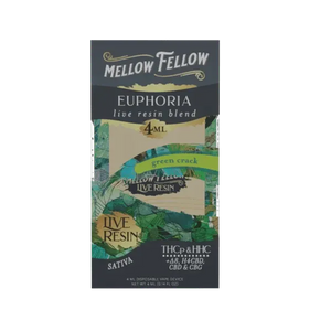MELLOW FELLOW EUPHORIA THCP/HHC 4ML DISPOSABLE - GREEN CRACK