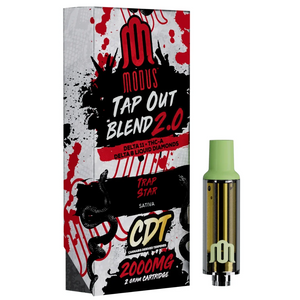 MODUS TAP OUT BLEND 2.0 D11+THC-A +D8 LIQUID DIAMONDS 2GM CART 5PK/BX - LEMON VUITTON