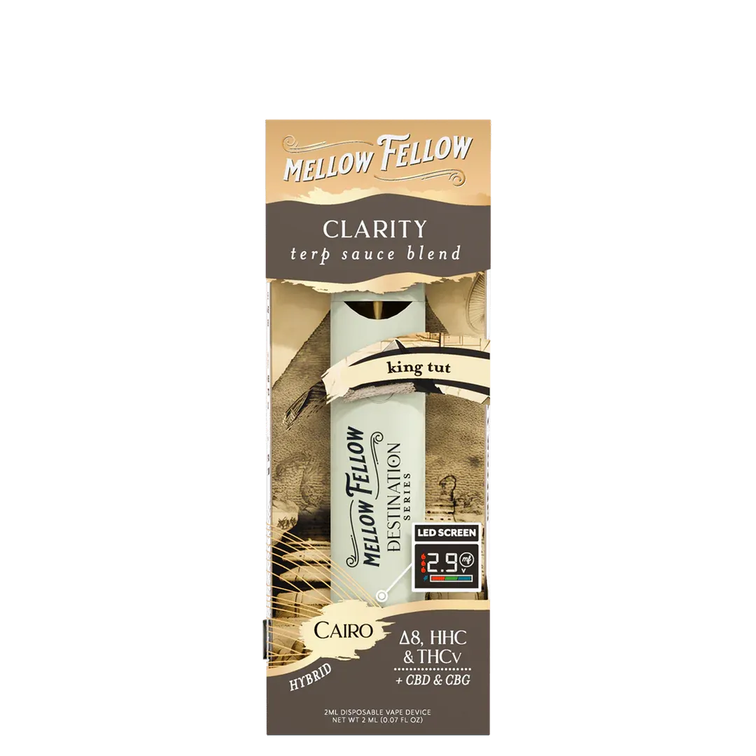 MELLOW FELLOW CLARITY BLEND D8/HHC/THCV 2ML DISPOSABLE - CAIRO