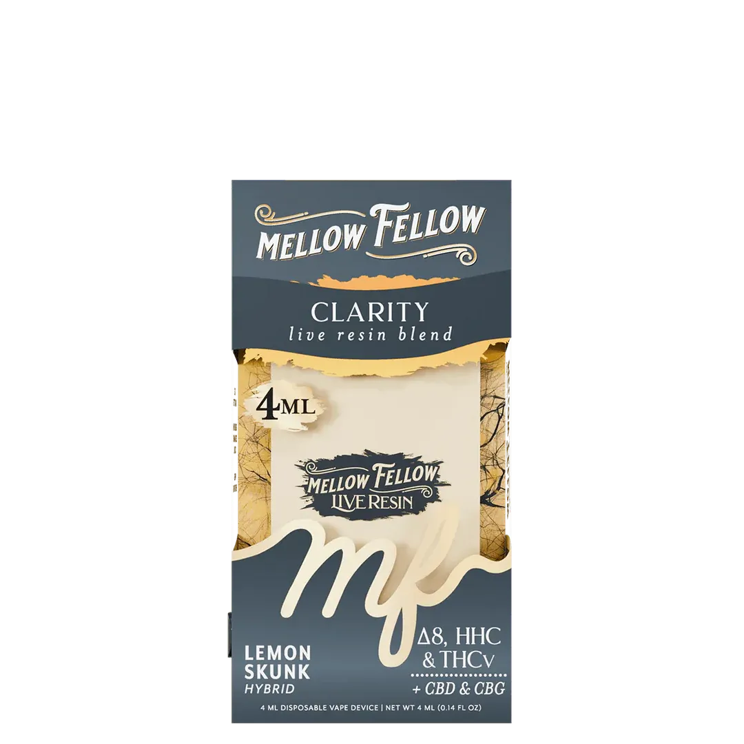 MELLOW FELLOW CLARITY THCV/HHC 4ML DISPOSABLE - LEMON SKUNK