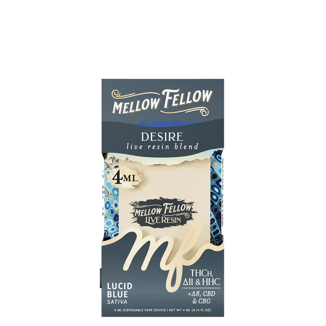 MELLOW FELLOW DESIRE THCH/D11&HHC 4ML DISPOSABLE - LUCID BLUE