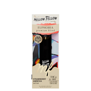MELLOW FELLOW EPHORIA BLEND THCP/HHC 2ML DISPOSABLE - STRAWBERRY AMNESIA