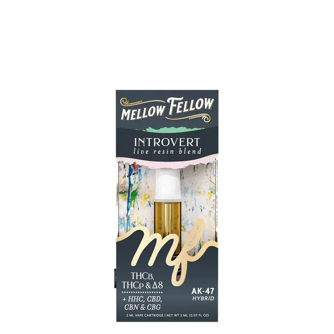 MELLOW FELLOW INTROVERT BLEND THCB/THCP/D8 2ML CARTRIDGE - AK-47