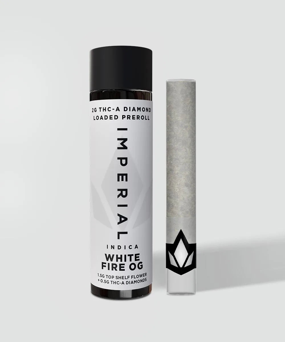 IMPERIAL THC-A DIAMON LOADED PRE-ROLL 2GM - WHITE FIRE OG