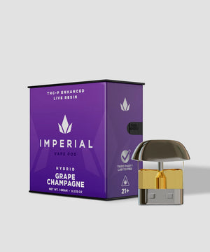 IMPERIAL THC-P LIVE RESIN 1GM DISPOSABLE VAPE POD- GRAPE CHAMPAGNE