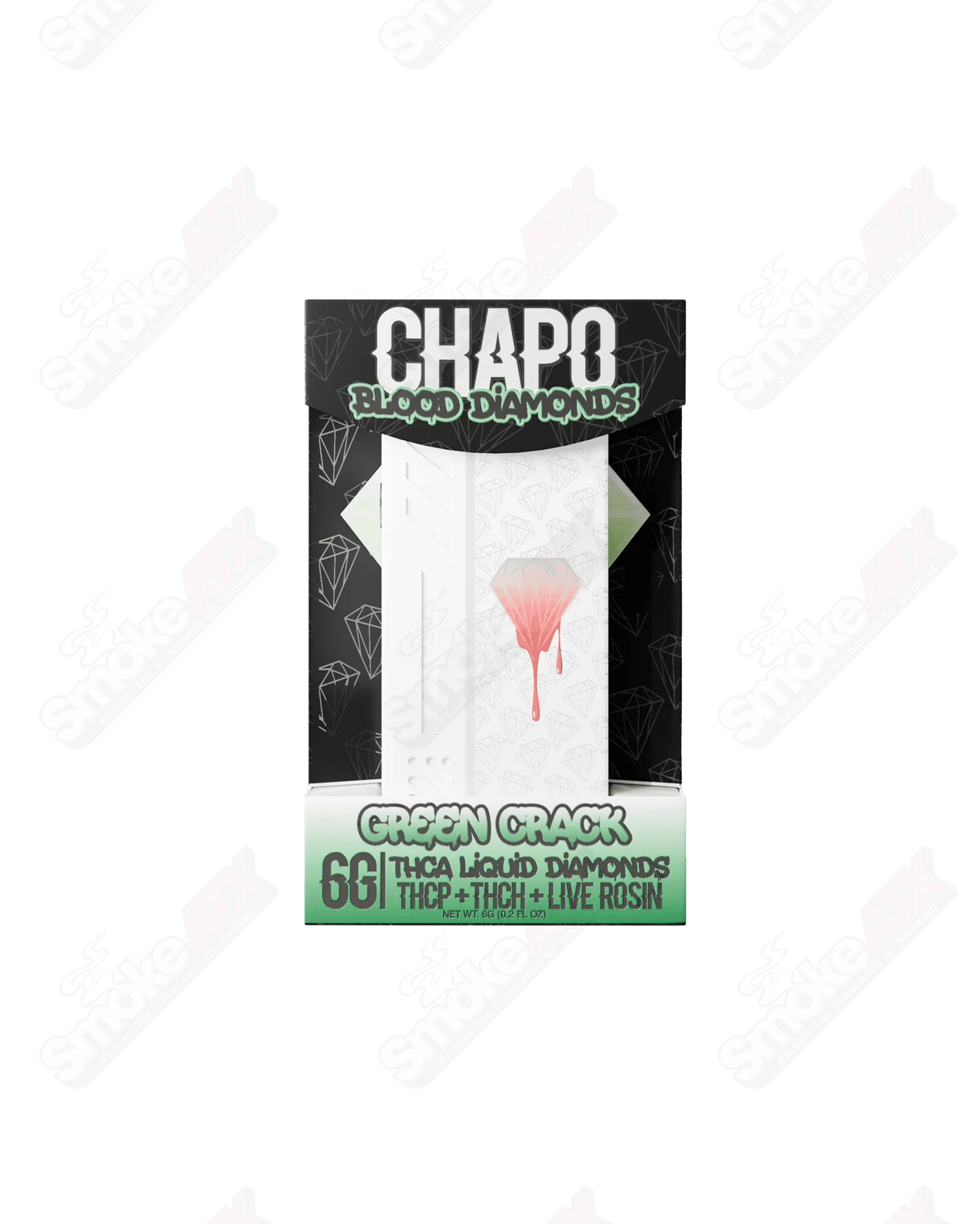 CHAPO BLOOD DIAMONDS THCA LIQUID DIAMOND DISPOSABLE 6GM- GREEN CRACK