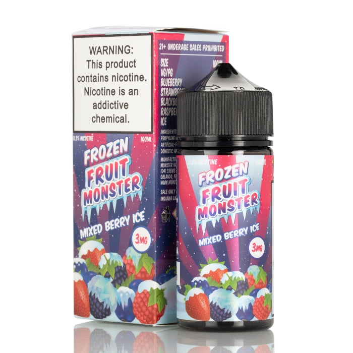 FROZEN FRUIT MONSTER VAPE E-LIQUID 100ML - MIXED BERRY ICE 6MG