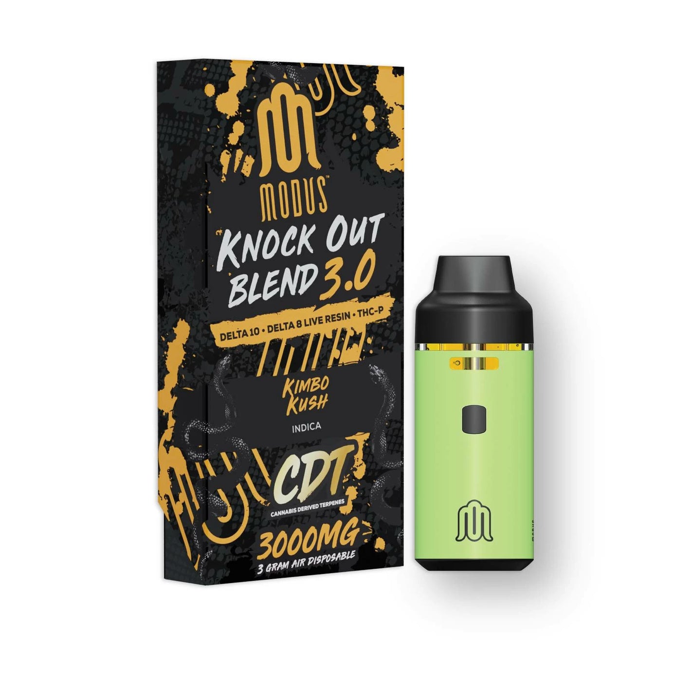 MEDUSA KNOCK OUT 3.0 D8LR/D10/THCP 3GM DISPOSABLE - KIMBO KUSH