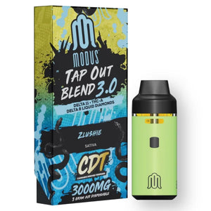 MODUS TAP OUT BLEND 3.0 D11+THC-A+D8 LIQUID DIMONDS 3GM DISPOSABLE 5CT/BX - ZLUSHIE
