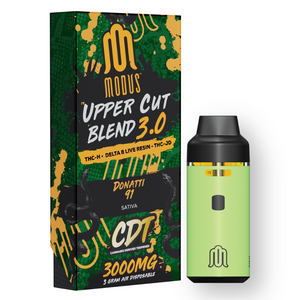 MODUS UPPER CUT BLEND 3.0 THC-H+D8 LIVE RESIN+THC-JD 3GM DISPOSABLE 5CT/BX - DONATTI 91