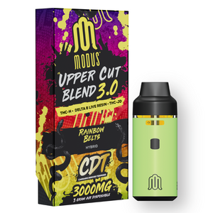 MEDUSA UPPER CUT 3.0 THCH/JD/D10 3GM DISPOSABLE - RAINBOW BELTS