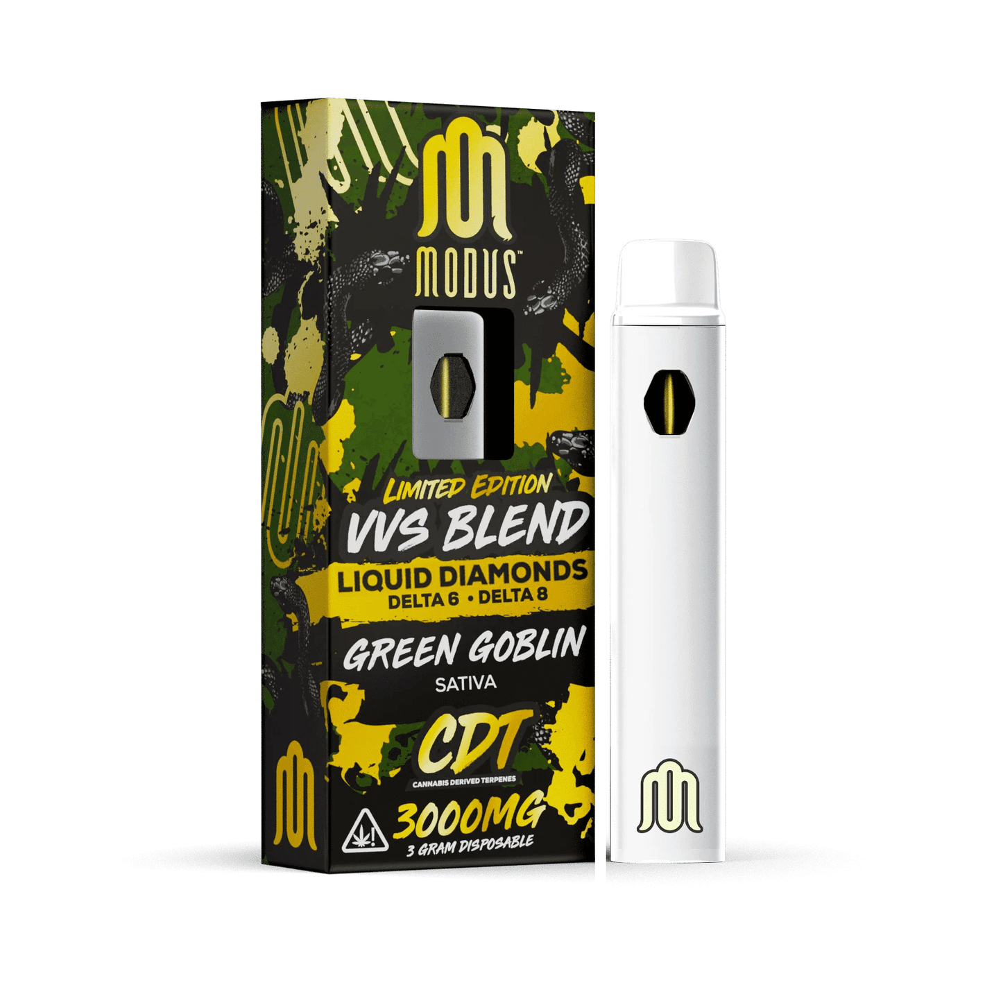 MEDUSA VVS BLEND THCA/D6/D8 3000MG DISPOSABLE - GREEN GOBLIN