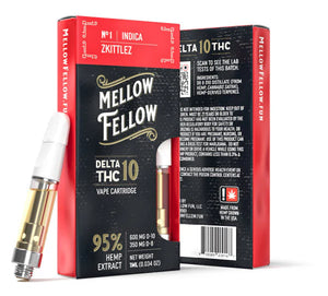 MELLOW FELLOW DELTA 10 CARTRIDGE 1ML 600MG - ASSORTED FLAVORS