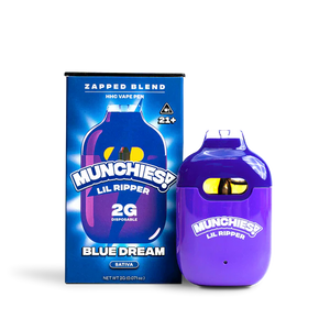 MUNCHIES LIL RIPPER THC-P 2GM DISPOSABLE VAPE PEN- BLUE DREAM