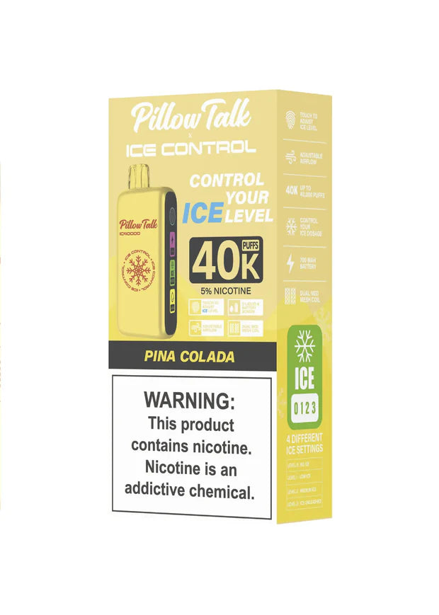PILLOW TALK ICE CONTROL 40K PUFFS DISPOSABLE 5CT/BOX- PINA COLADA