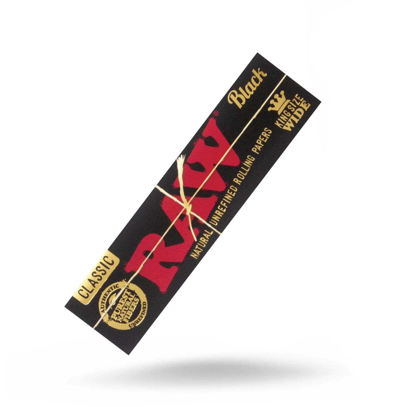 RAW BLACK CLASSIC KING SIZE WIDE ROLLING PAPER 33PK/50CT