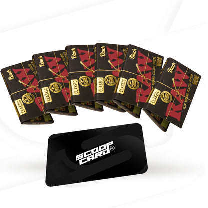 RAW CLASSIC BLACK SINGLE WIDE 100PK 25CT/BOX