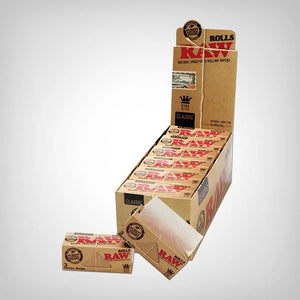 RAW CLASSIC KING SIZE WIDE 3 MTR ROLLS 12CT/BX