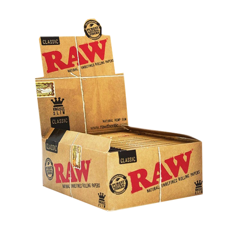 RAW CLASSIC ROLLING PAPER KING SIZE SLIM 32/PK 50CT/BOX