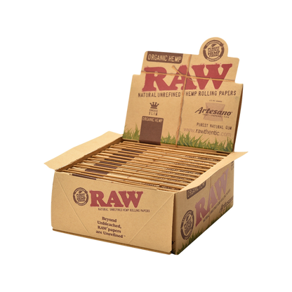 RAW CLASSIC ARTESANO KING SIZE SLIM PAPER/TIPS/TRAY 15CT/BOX