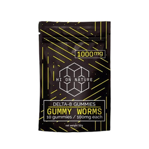 HI ON NATURE DELTA 8 GUMMIES 1000MG 10CT - GUMMY WORMS