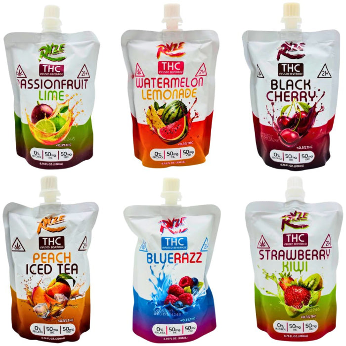 RYZE THC INFUSED BEVERAGE 200ML 50MG/PK