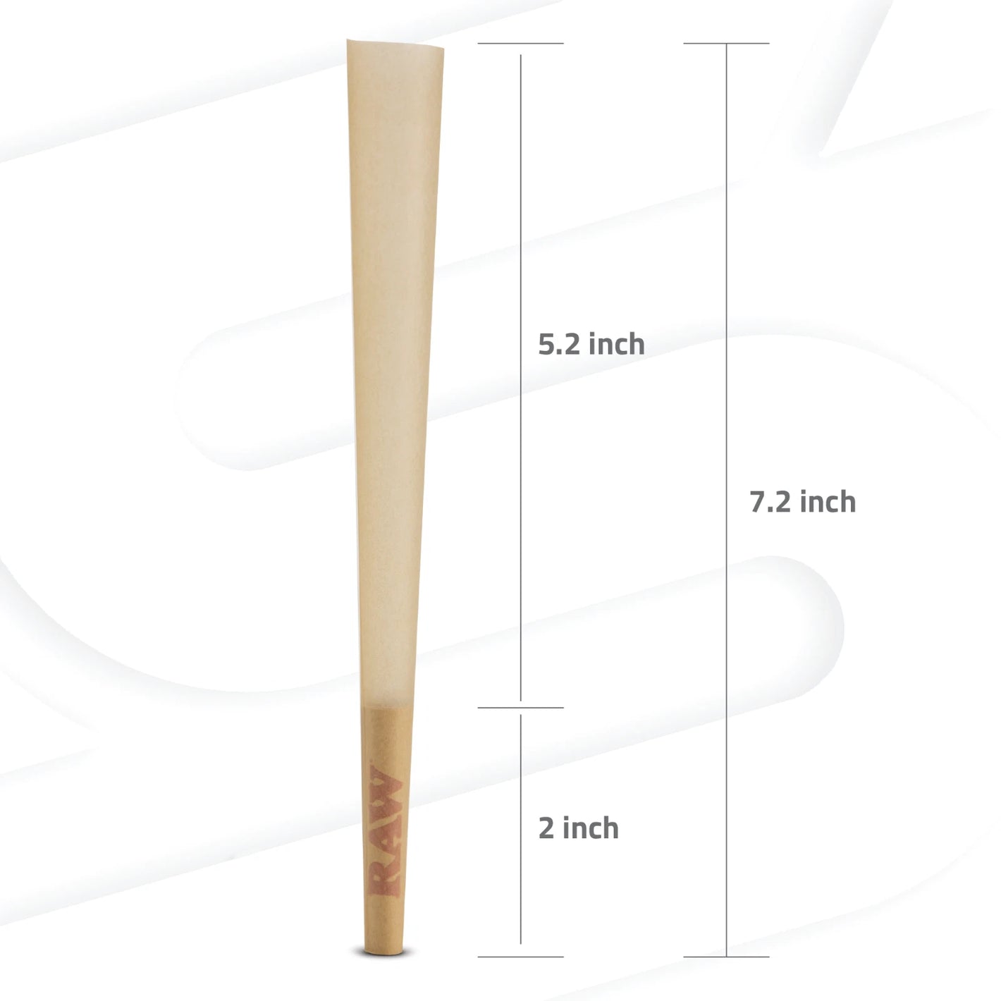 RAW CLASSIC 8" EMPERADOR PRE-ROLLED CONES 1PK 24CT/BOX