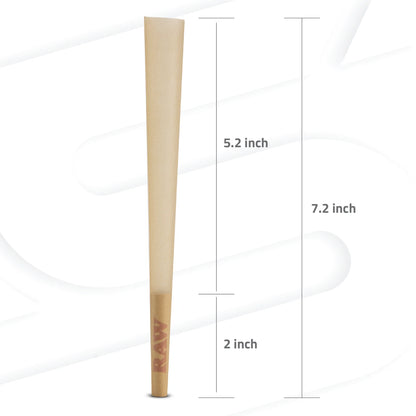 RAW CLASSIC 8" EMPERADOR PRE-ROLLED CONES 1PK 24CT/BOX
