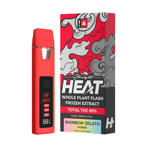 HEAT THC 1GM DISPOSABLE - RAINBOW ZELATO