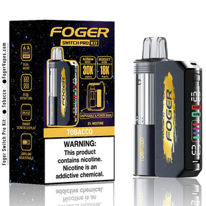 FOGER SWITCH PRO KIT 30000 PUFFS DISPOSABLE 5CT/BOX - TOBACCO