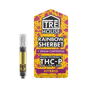 TRE HOUSE THCP+D8+D9+D10 1GM CARTRIDGE - RAINBOW SHERBET