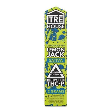 TRE HOUSE D8/D9/D10/THCP DISPOSABLE VAPE PEN 2 GRAMS - LEMON JACK