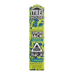 TRE HOUSE D8/D9/D10/THCP DISPOSABLE VAPE PEN 2 GRAMS - LEMON JACK