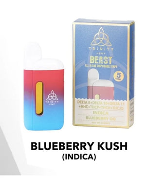 TRINITY ALL IN ONE D8/D10/HHCP/THCH/JD 5000MG DISPOSABLE - BLUEBERRY OG