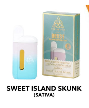 TRINITY ALL IN ONE D8/D10/HHCP/THCH/JD 5000MG DISPOSABLE - SWEET ISLAND SKUNK