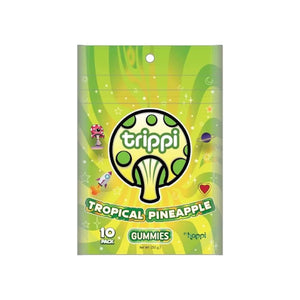 TRIPPI SHROOM GUMMIES 10CT/PACK - TROPICAL PINEAPPLE