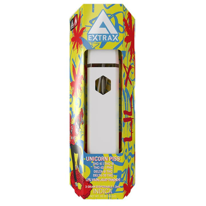 EXTRAX LR D8/D10/THC-X/B/JD/PHC 3GM DISPOSABLE - UNICORN PISS