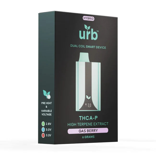 URB THCA-P HIGH TERPENE EXTRACT 6MG DISPOSABLE 6CT/BX- GAS BERRY