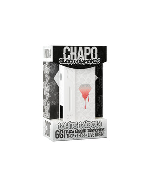 CHAPO BLOOD DIAMONDS THCA LIQUID DIAMOND DISPOSABLE 6GM- WHITE WIDOW